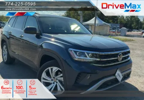 Blue 2021 Volkswagen Atlas SE 4Motion w/Tech Pkg (2021.5) Sport Utility 4D for sale in West Bridgewater, MA