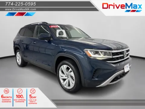 Blue 2021 Volkswagen Atlas SE 4Motion w/Tech Pkg (2021.5) Sport Utility 4D for sale in West Bridgewater, MA