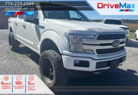 White 2019 Ford F-150 SuperCrew Cab Platinum Pickup 4D 5 1/2 ft for sale in West Bridgewater, MA