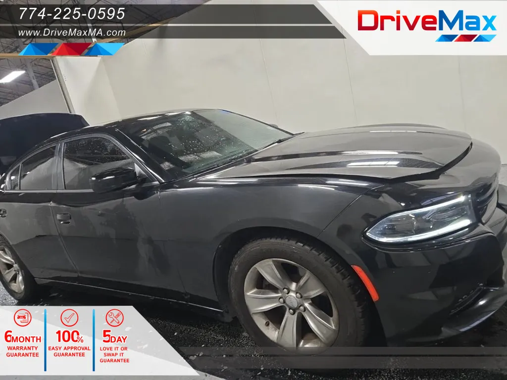 Black 2016 Dodge Charger SXT Sedan 4D for sale in West Bridgewater, MA