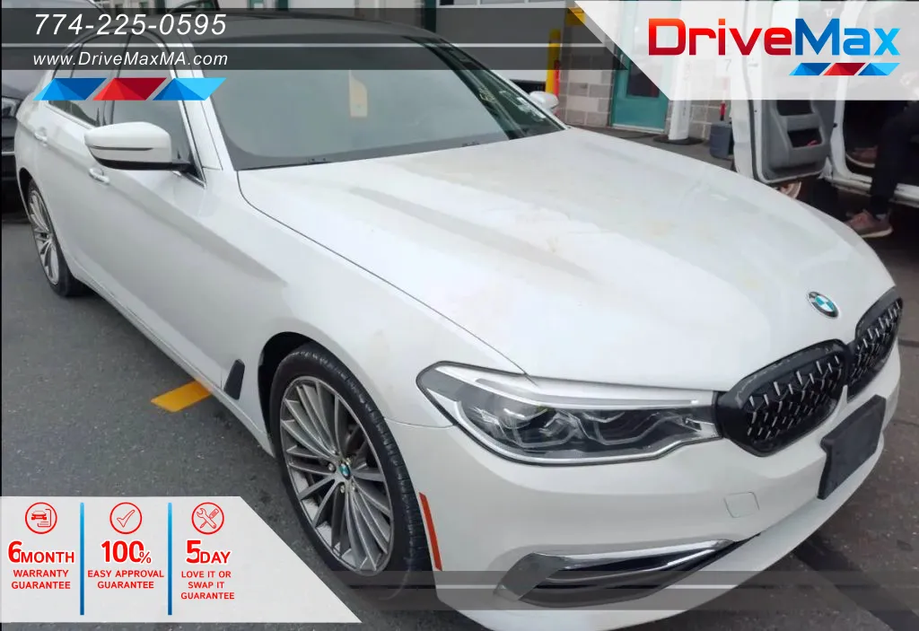 White 2017 BMW 5 Series 540i xDrive Sedan 4D for sale in West Bridgewater, MA