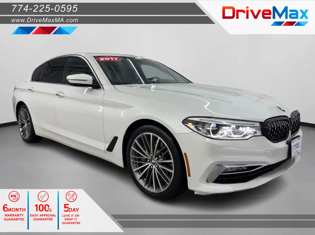 White 2017 BMW 5 Series 540i xDrive Sedan 4D for sale in West Bridgewater, MA