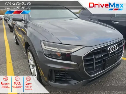 Gray 2020 Audi Q8 55 TFSI Premium Sport Utility 4D for sale in West Bridgewater, MA