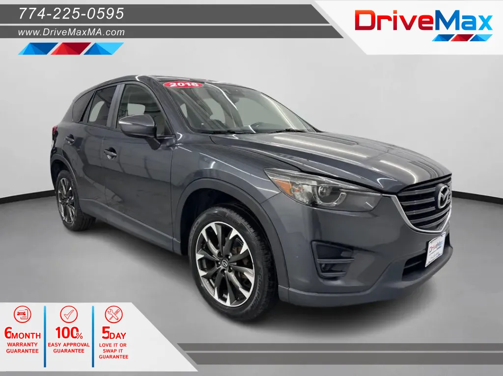 Gray 2016 MAZDA CX-5 Grand Touring Sport Utility 4D for sale in West Bridgewater, MA