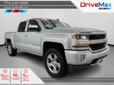 Blue 2017 Chevrolet Silverado 1500 Crew Cab Z71 LT Pickup 4D 5 3/4 ft for sale in West Bridgewater, MA