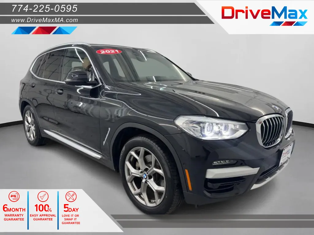 Black 2021 BMW X3 xDrive30e Sport Utility 4D for sale in West Bridgewater, MA