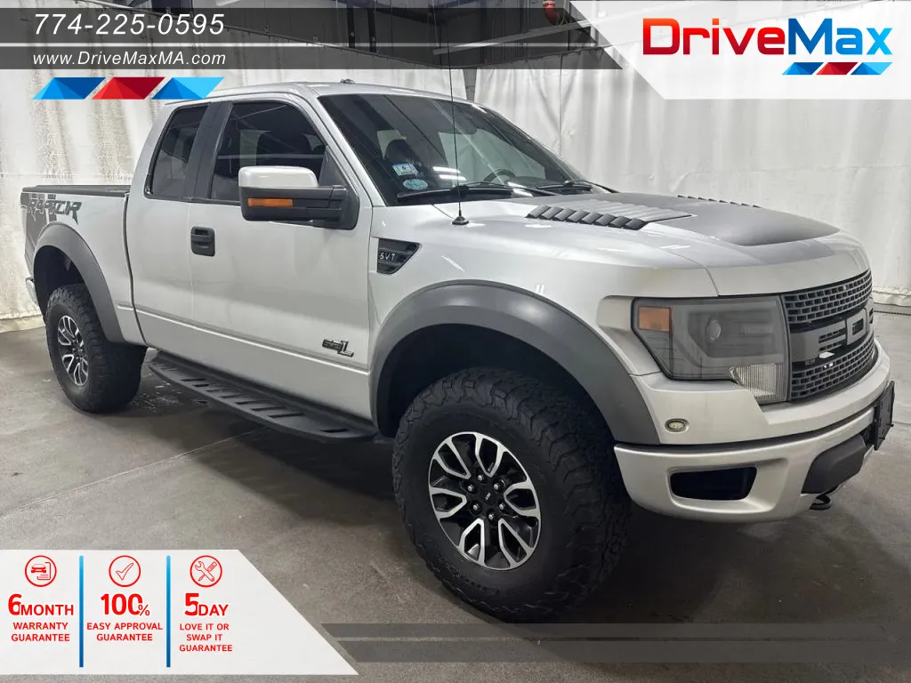 Silver 2014 Ford F-150 Super Cab SVT Raptor Pickup 4D 5 1/2 ft for sale in West Bridgewater, MA