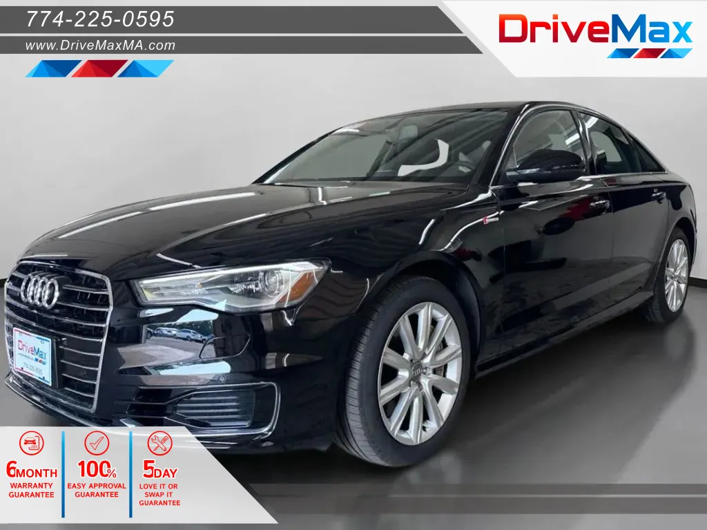 Black 2016 Audi A6 3.0T Premium Plus Sedan 4D for sale in West Bridgewater, MA