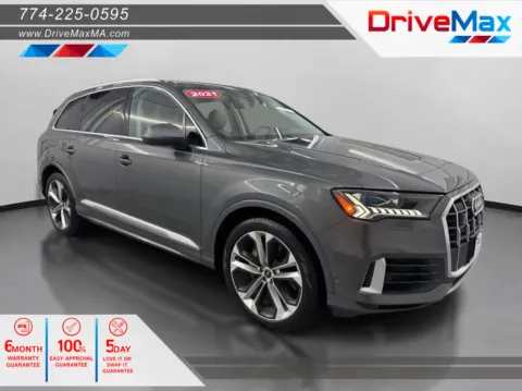 Gray 2021 Audi Q7 55 TFSI Prestige Sport Utility 4D for sale in West Bridgewater, MA