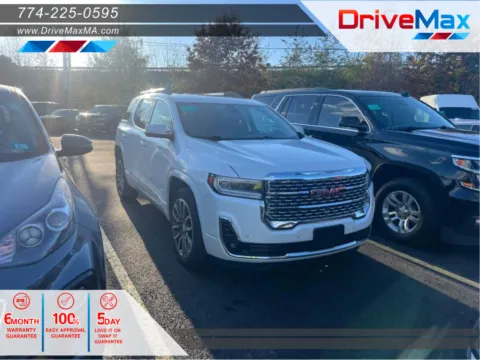 White 2020 GMC Acadia Denali Sport Utility 4D for sale in West Bridgewater, MA