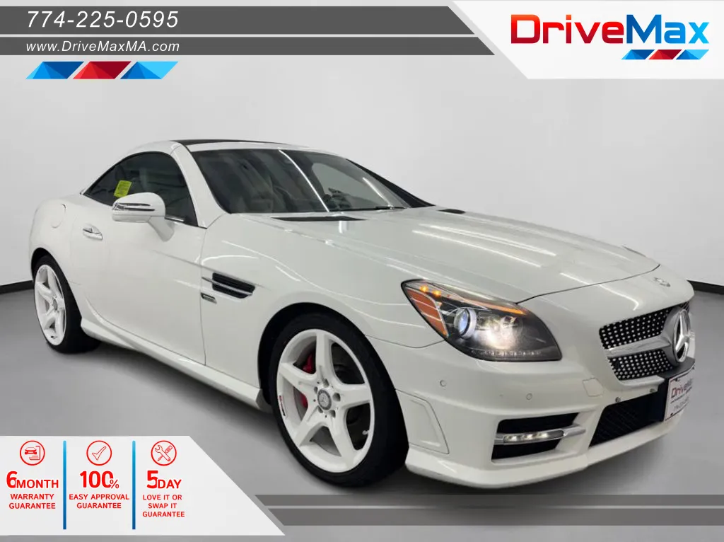 White 2014 Mercedes-Benz SLK-Class SLK 350 Roadster 2D for sale in West Bridgewater, MA