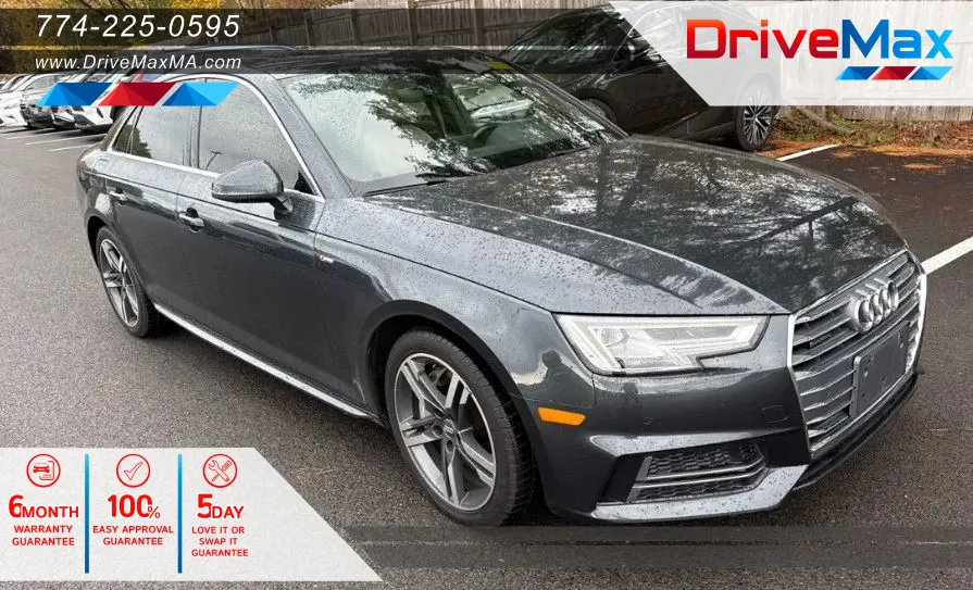 Gray 2017 Audi A4 Premium Plus Sedan 4D for sale in West Bridgewater, MA