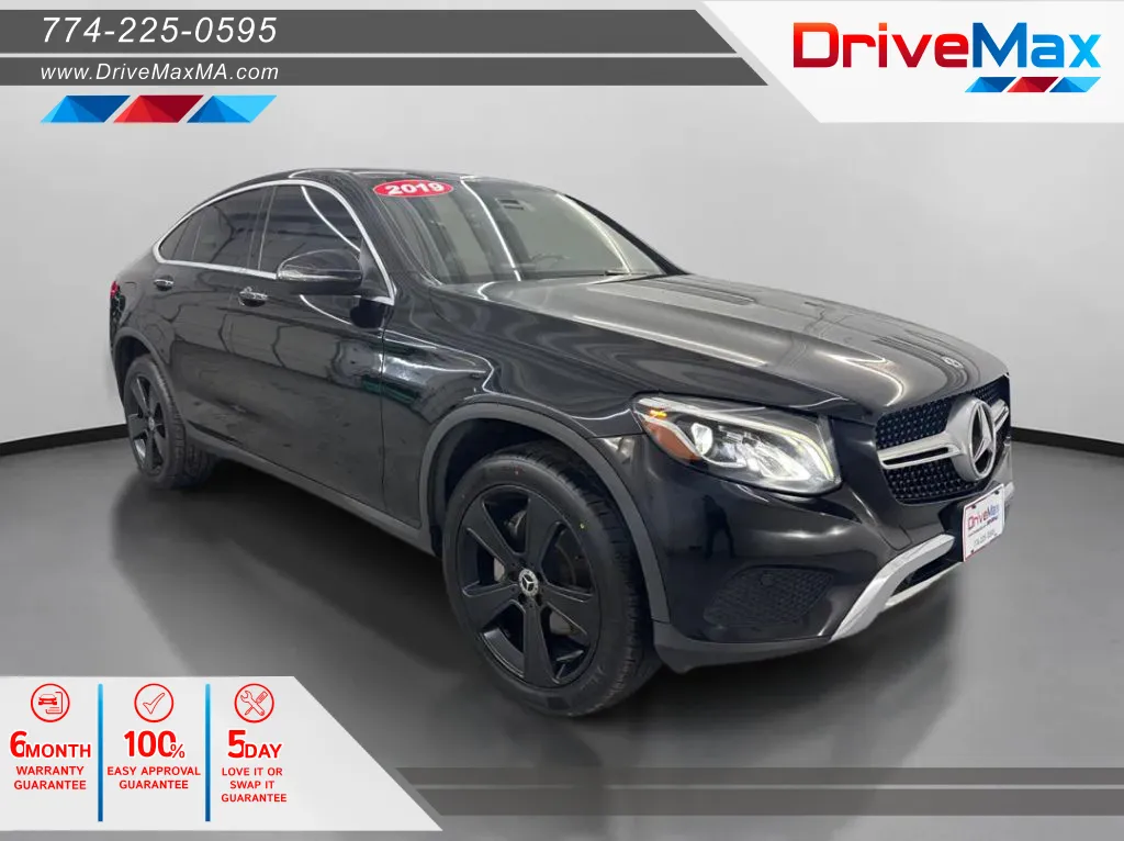 Black 2019 Mercedes-Benz GLC Coupe GLC 300 4MATIC Sport Utility 4D for sale in West Bridgewater, MA