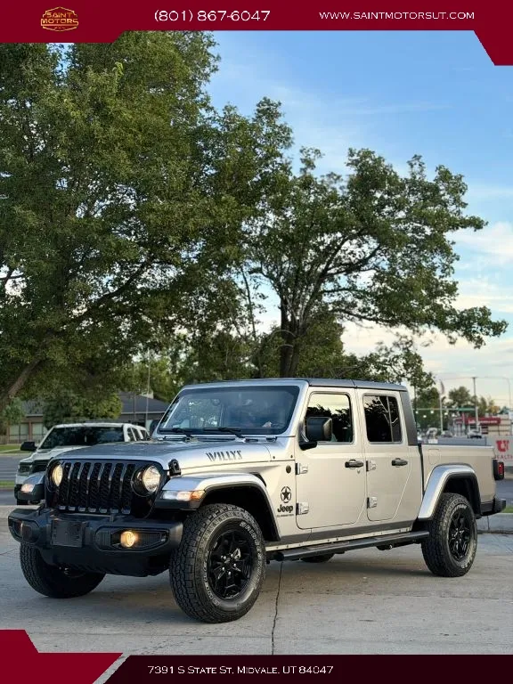 Silver 2021 Jeep Gladiator Willys Pickup 4D 5 ft for sale in Midvale, UT