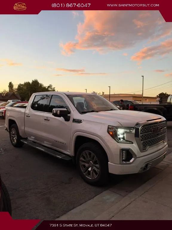 White 2021 GMC Sierra 1500 Crew Cab Denali Pickup 4D 5 3/4 ft for sale in Midvale, UT