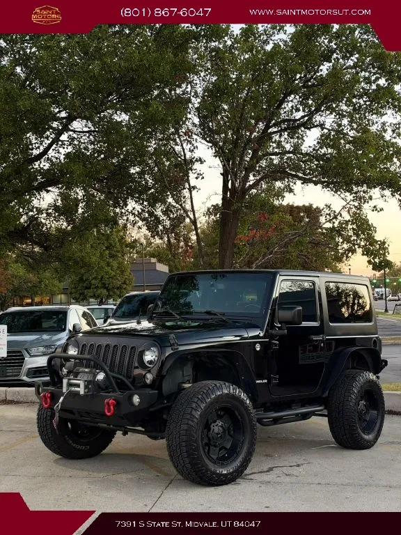 Black 2016 Jeep Wrangler Sport SUV 2D for sale in Midvale, UT