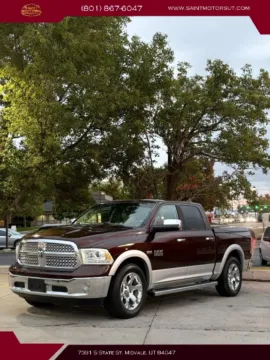 Red 2013 Ram 1500 Crew Cab Laramie Pickup 4D 5 1/2 ft for sale in Midvale, UT