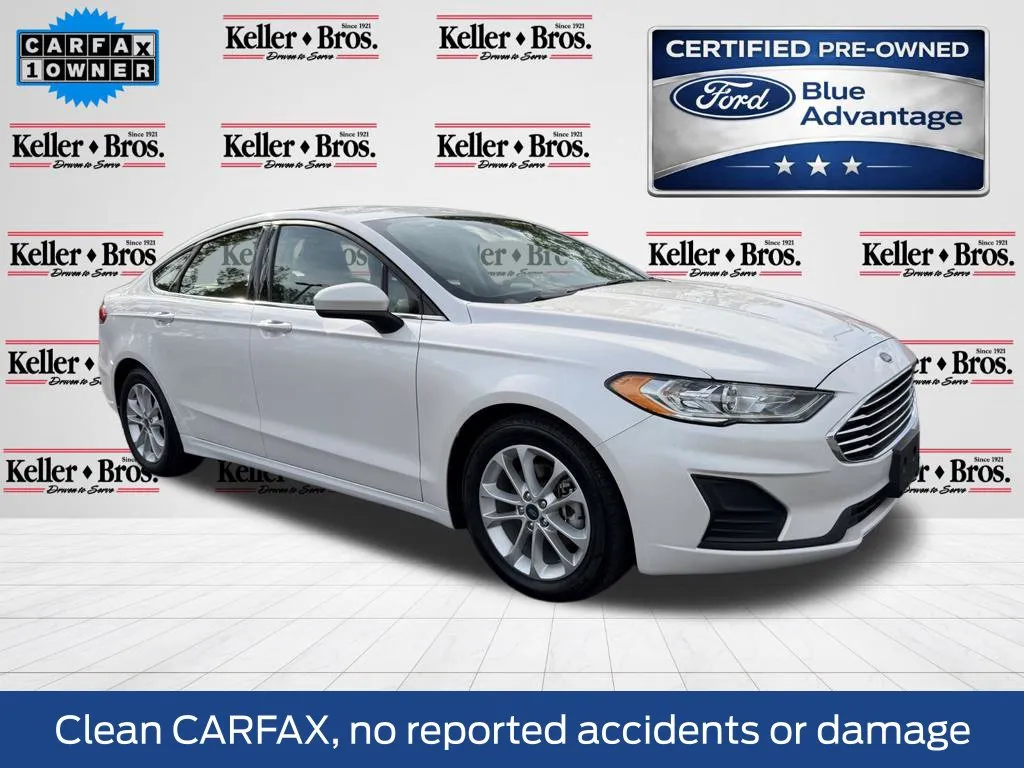 White 2019 Ford Fusion SE for sale in Lebanon, PA