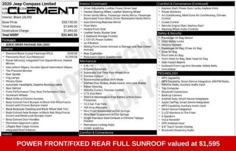 More photos of 2020 Jeep Compass Limited at Clement Supercenter Ohio, OH
