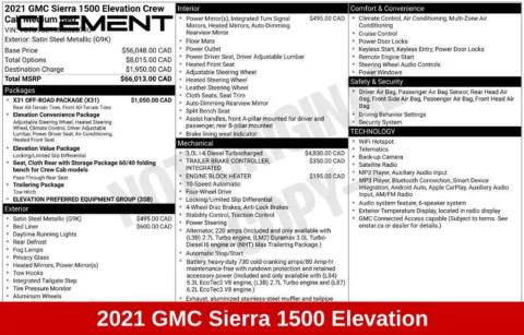 More photos of 2021 GMC Sierra 1500 Elevation at Clement Supercenter Ohio, OH