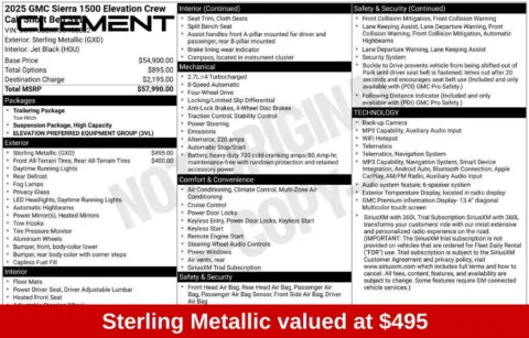 More photos of 2025 GMC Sierra 1500 Elevation at Clement Supercenter Ohio, OH