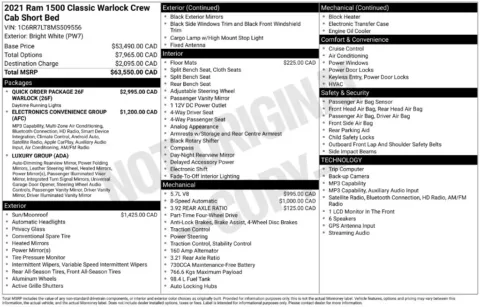 Photos of 2021 Ram 1500 Classic Warlock for sale in Mansfield, OH at Clement Supercenter Ohio
