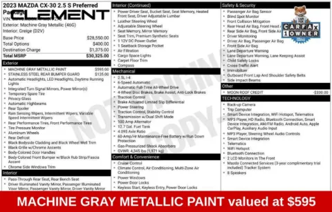 More photos of 2023 Mazda CX-30 2.5 S Preferred Package at Clement Supercenter Ohio, OH