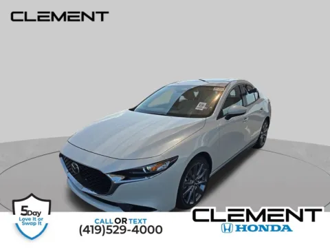 White 2025 Mazda Mazda3 2.5 S Preferred Package for sale in Mansfield, OH