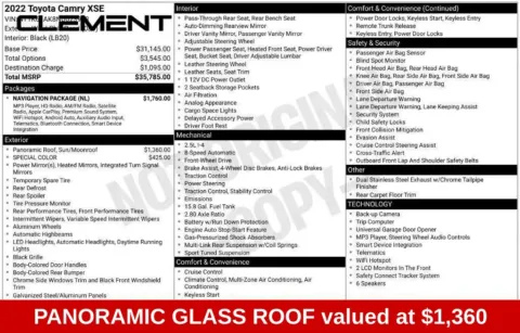More photos of 2022 Toyota Camry XSE at Clement Supercenter Ohio, OH