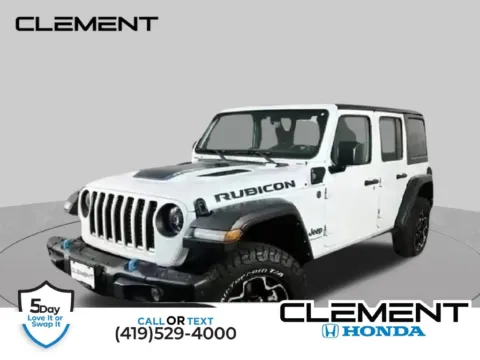 White 2023 Jeep Wrangler Rubicon 4xe for sale in Mansfield, OH