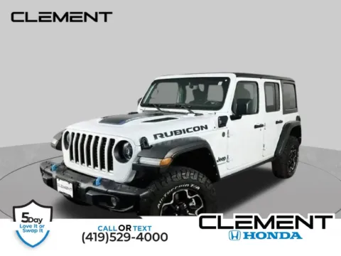 White 2023 Jeep Wrangler Rubicon 4xe for sale in Mansfield, OH