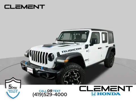 White 2023 Jeep Wrangler Rubicon 4xe for sale in Mansfield, OH