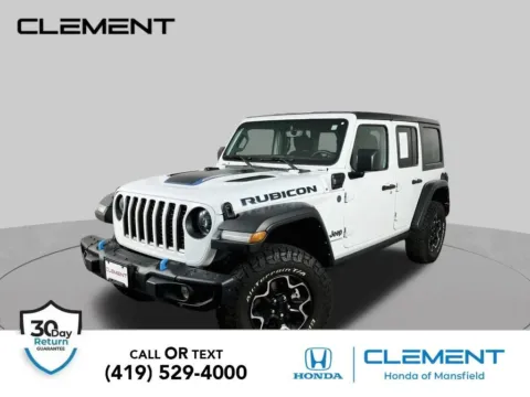 White 2023 Jeep Wrangler Rubicon 4xe for sale in Mansfield, OH