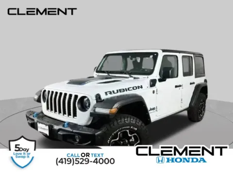 White 2023 Jeep Wrangler Rubicon 4xe for sale in Mansfield, OH