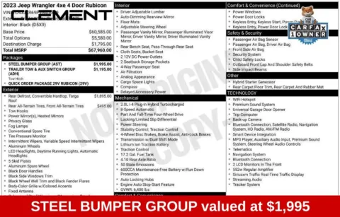 More photos of 2023 Jeep Wrangler Rubicon 4xe at Clement Supercenter Ohio, OH