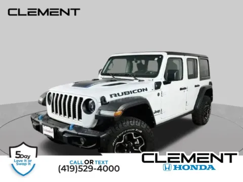 White 2023 Jeep Wrangler Rubicon 4xe for sale in Mansfield, OH