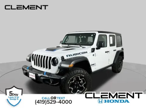 White 2023 Jeep Wrangler Rubicon 4xe for sale in Mansfield, OH