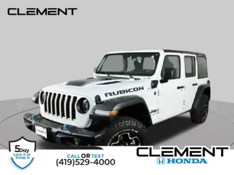 White 2023 Jeep Wrangler Rubicon 4xe for sale in Mansfield, OH