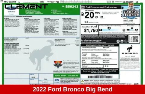 More photos of 2022 Ford Bronco Big Bend at Clement Supercenter Ohio, OH