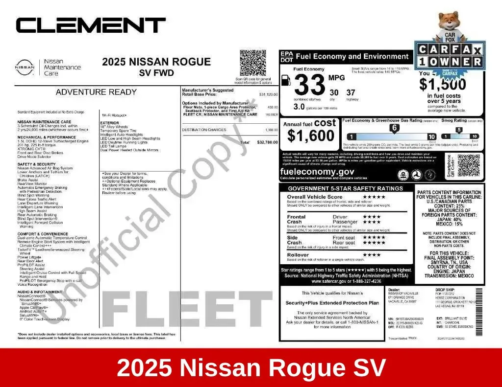 More photos of 2025 Nissan Rogue SV at Clement Supercenter Ohio, OH