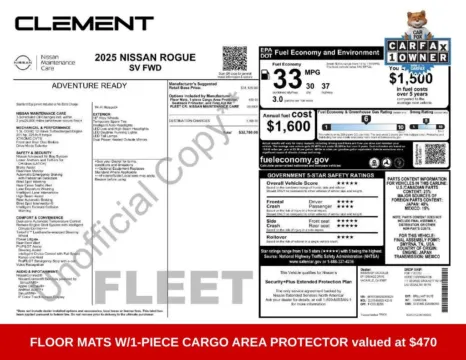 More photos of 2025 Nissan Rogue SV at Clement Supercenter Ohio, OH