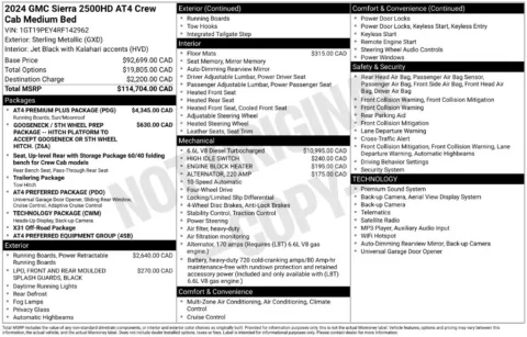 Photos of 2024 GMC Sierra 2500 HD AT4 for sale in Mansfield, OH at Clement Supercenter Ohio