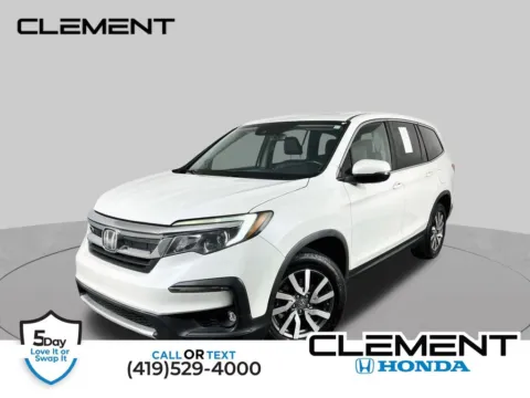 White 2021 Honda Pilot EX-L for sale in Mansfield, OH