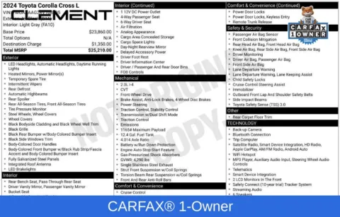 Another view of 2024 Toyota Corolla Cross L for sale in Mansfield, OH at Clement Supercenter Ohio