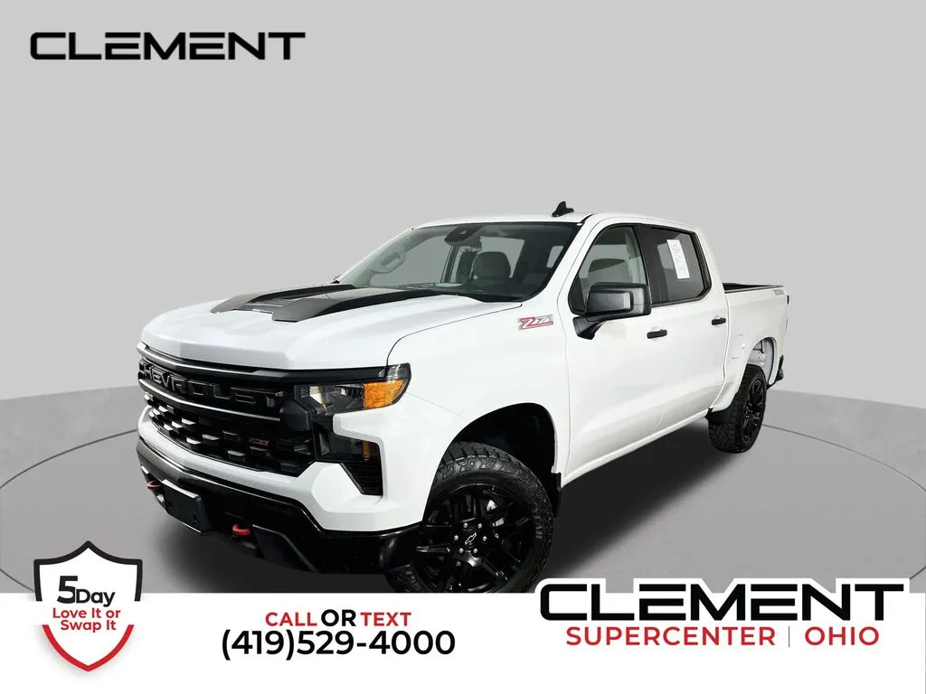 White 2025 Chevrolet Silverado 1500 Custom Trail Boss for sale in Mansfield, OH