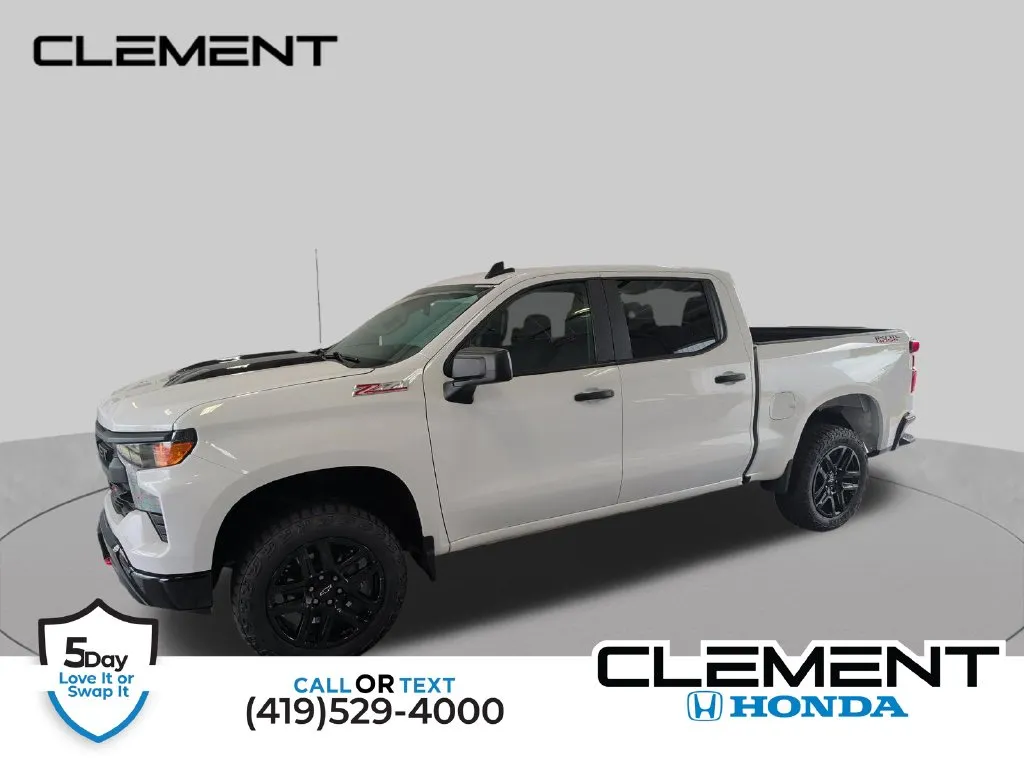 White 2025 Chevrolet Silverado 1500 Custom Trail Boss for sale in Mansfield, OH