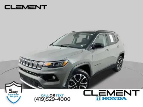 Gray 2022 Jeep Compass Limited for sale in Mansfield, OH