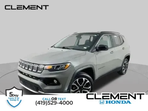 Gray 2022 Jeep Compass Limited for sale in Mansfield, OH