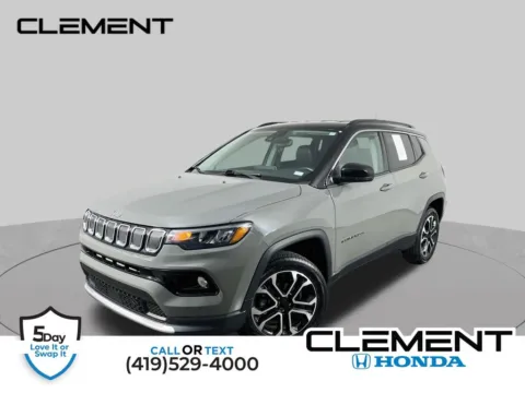 Gray 2022 Jeep Compass Limited for sale in Mansfield, OH