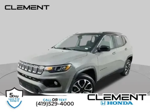 Gray 2022 Jeep Compass Limited for sale in Mansfield, OH